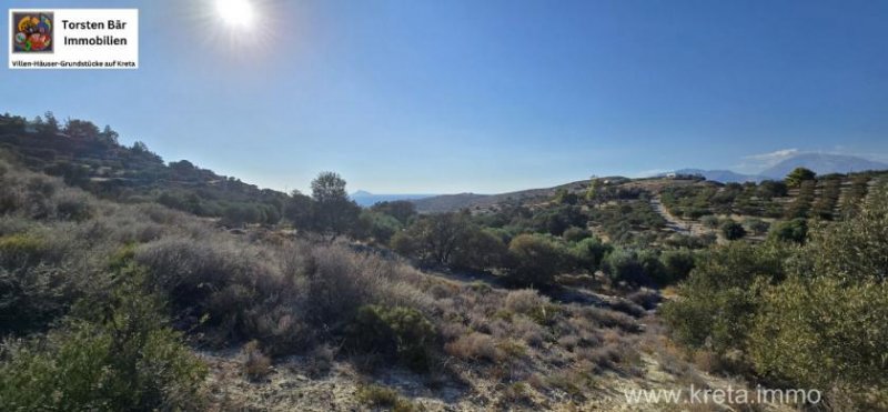 Kalamaki Kreta, Kalamaki Grundstück Meerblick und Blick auf die Palastanlagen von Phaistos Grundstück kaufen